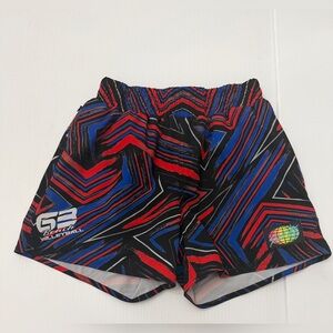 Slunks Lined Retro Athletic Beach Shorts - XS